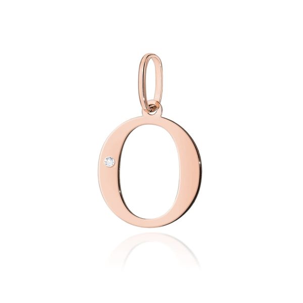 Zawieszka z diamentem 0,005 ct Z0069 – różowe złoto próby 585 – widok produktu 1