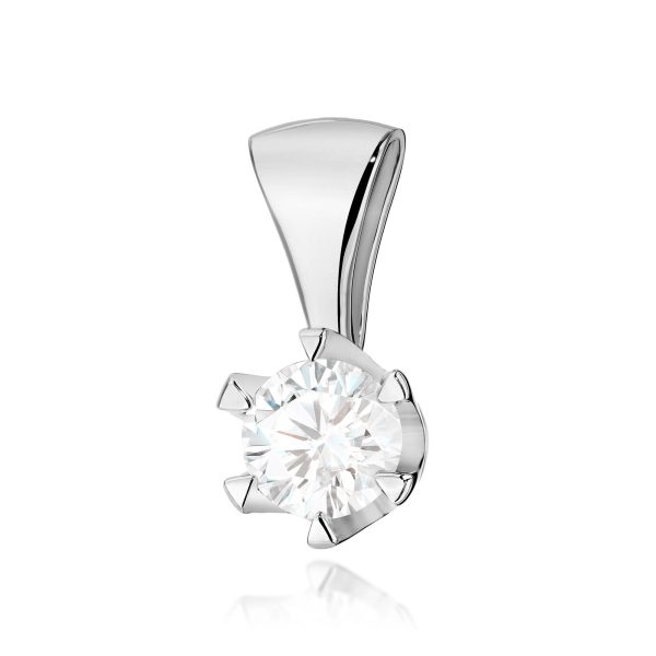 Zawieszka z diamentem 1,00 ct Z0220 – białe złoto próby 585 – widok produktu 1