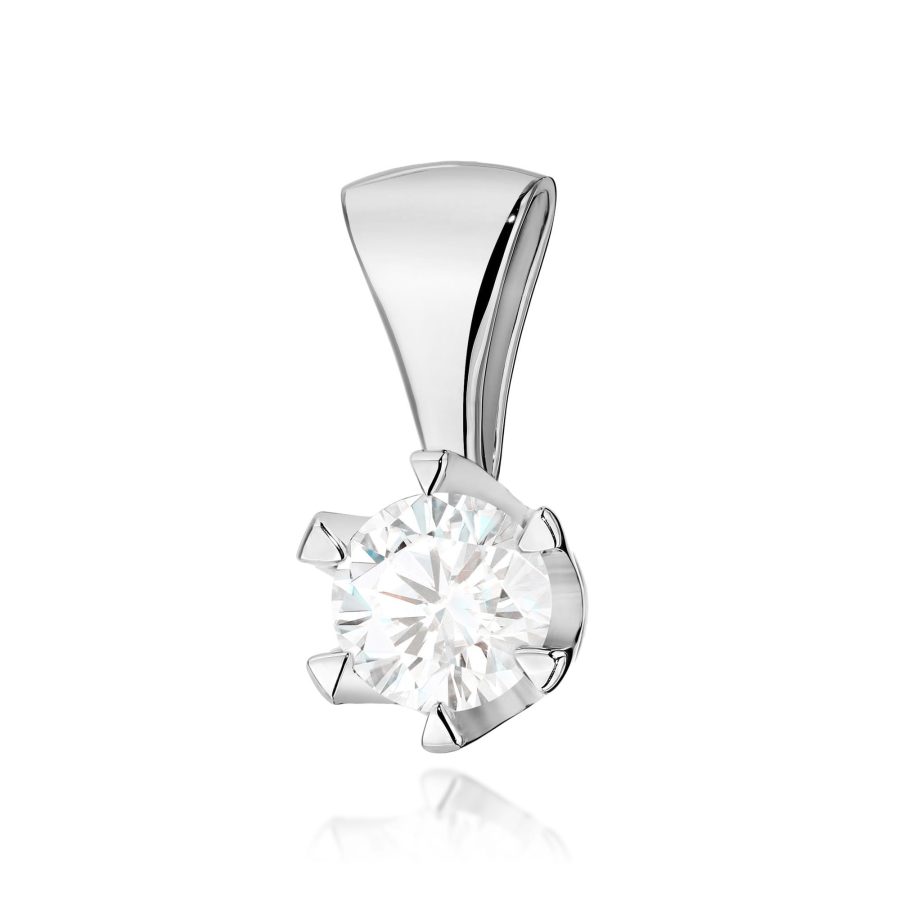 Zawieszka z diamentem 1,00 ct Z0220 – białe złoto próby 585 – widok produktu 1